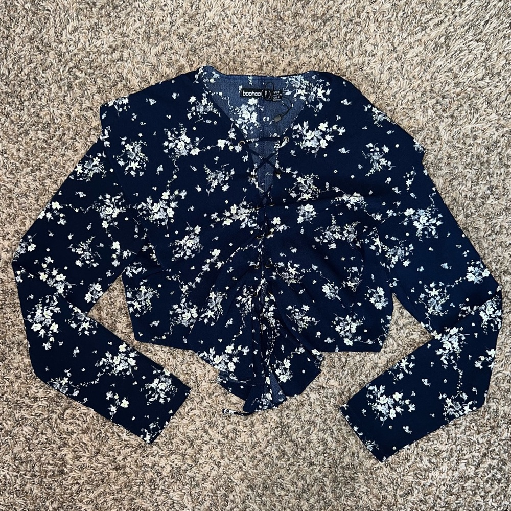 Floral Cropped Blouse